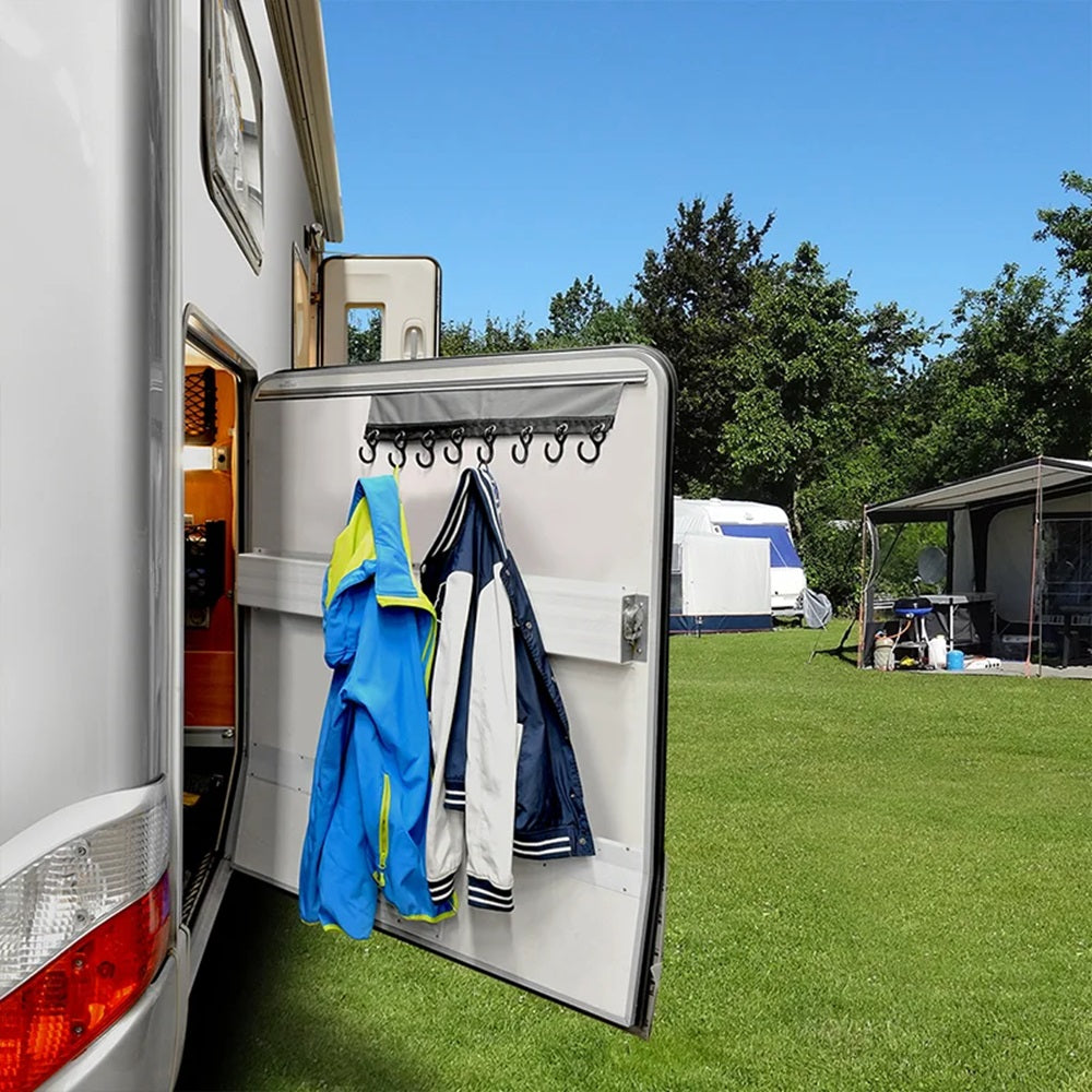 ProPlus 362087 Hakenleiste Universal mit Keder und Klettband Zeltschiene