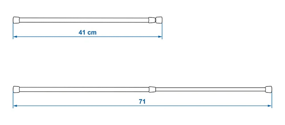 ProPlus 362098V01 Universal Verriegelungsstange verstellbar 41-71cm Camping
