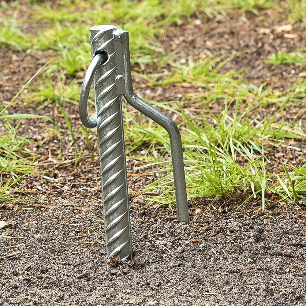 ProPlus 364659 Bodenanker 41cm mit Haken und Ring Zelt Zubehör