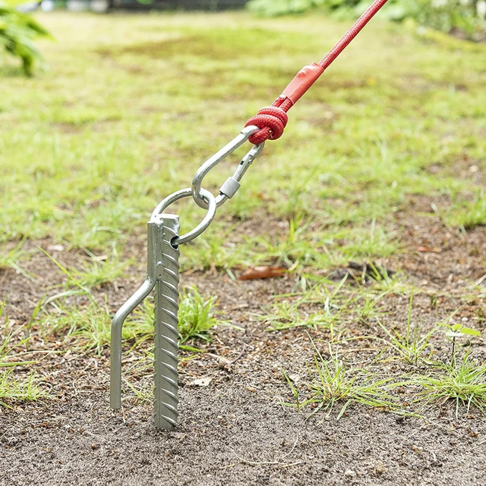 ProPlus 364659 Bodenanker 41cm mit Haken und Ring Zelt Zubehör