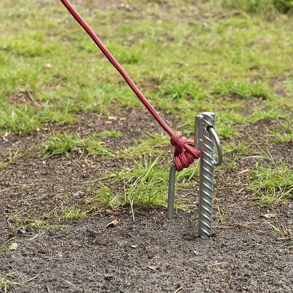 ProPlus 364659 Bodenanker 41cm mit Haken und Ring Zelt Zubehör