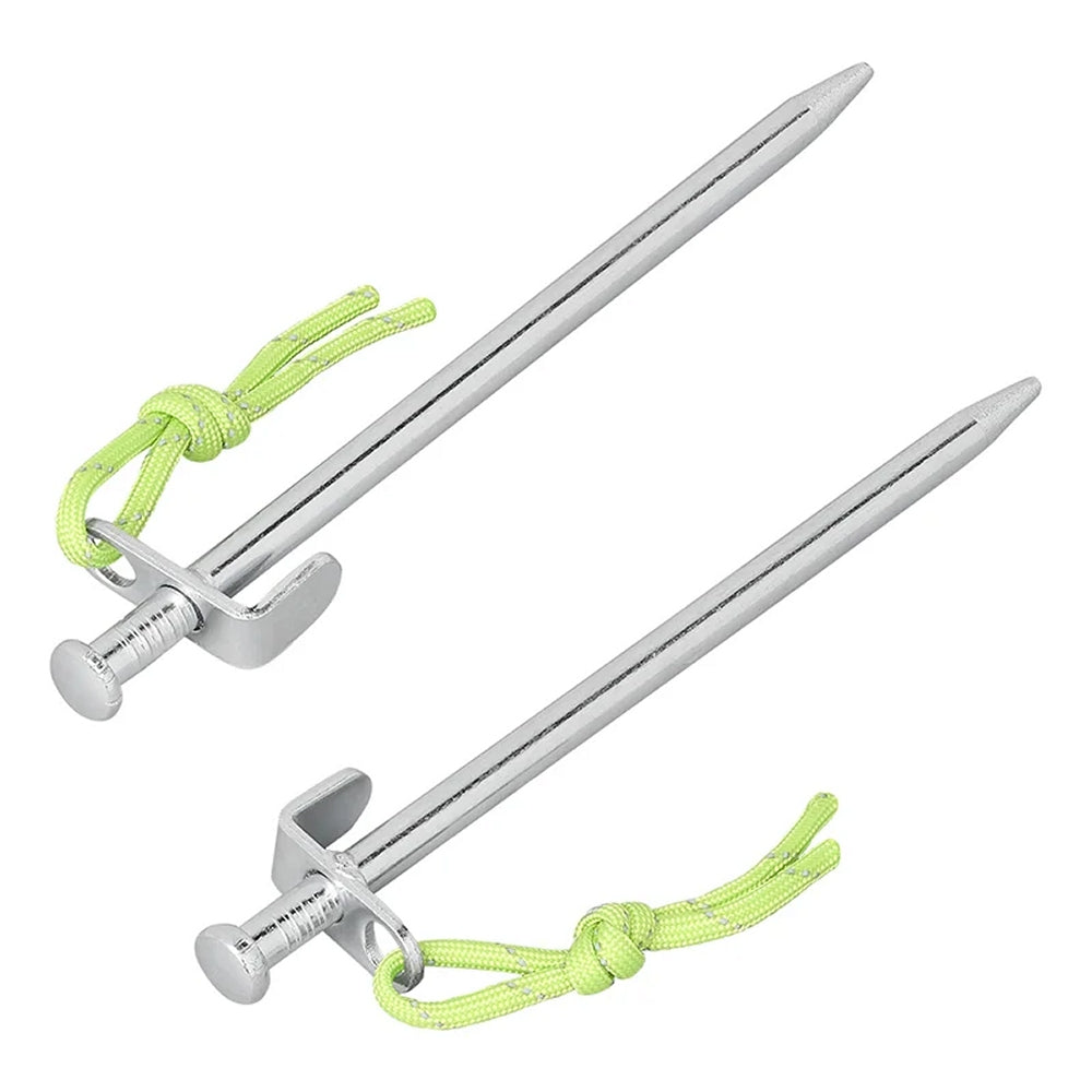 ProPlus 364661S 6 Stück Felsbodenheringe 20cm Verzinkter Stahl mit L-Haken Heavy Duty
