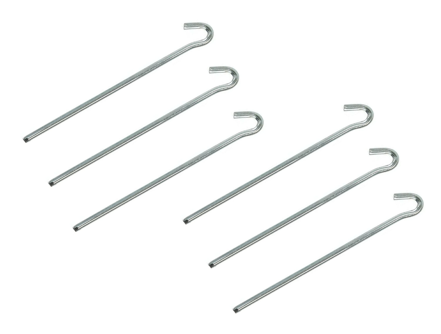 ProPlus 364668S Felsbodenhering 23cm Metall Dreieckig 6 Stück Zelt Zubehör