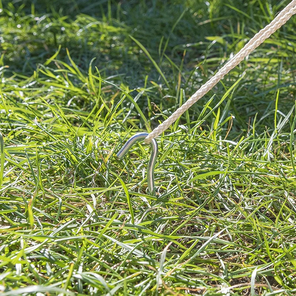 ProPlus 364685S Zelthering 25cm Metall mit offener Öse 10 Stück Zelt Zubehör