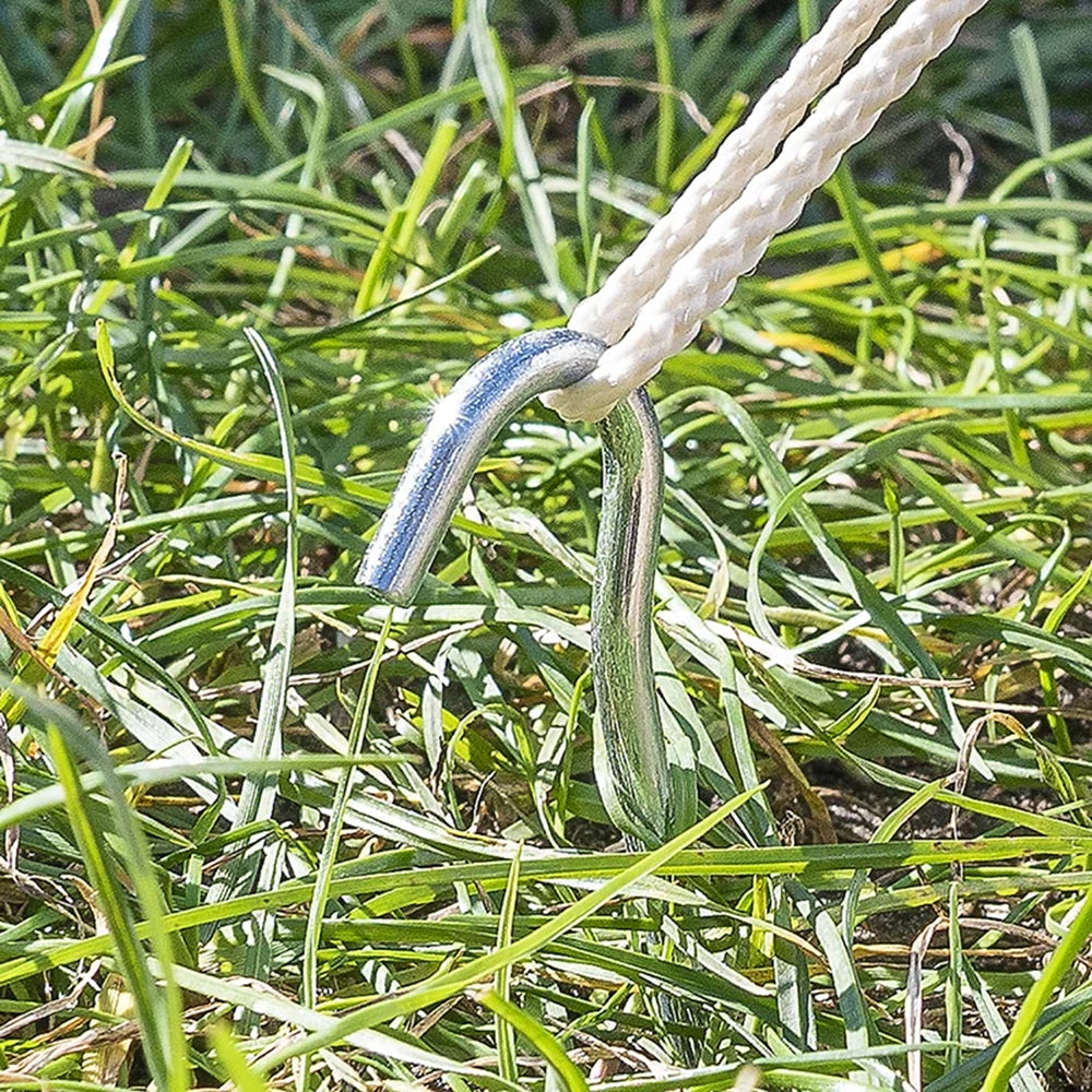 ProPlus 364685S Zelthering 25cm Metall mit offener Öse 10 Stück Zelt Zubehör