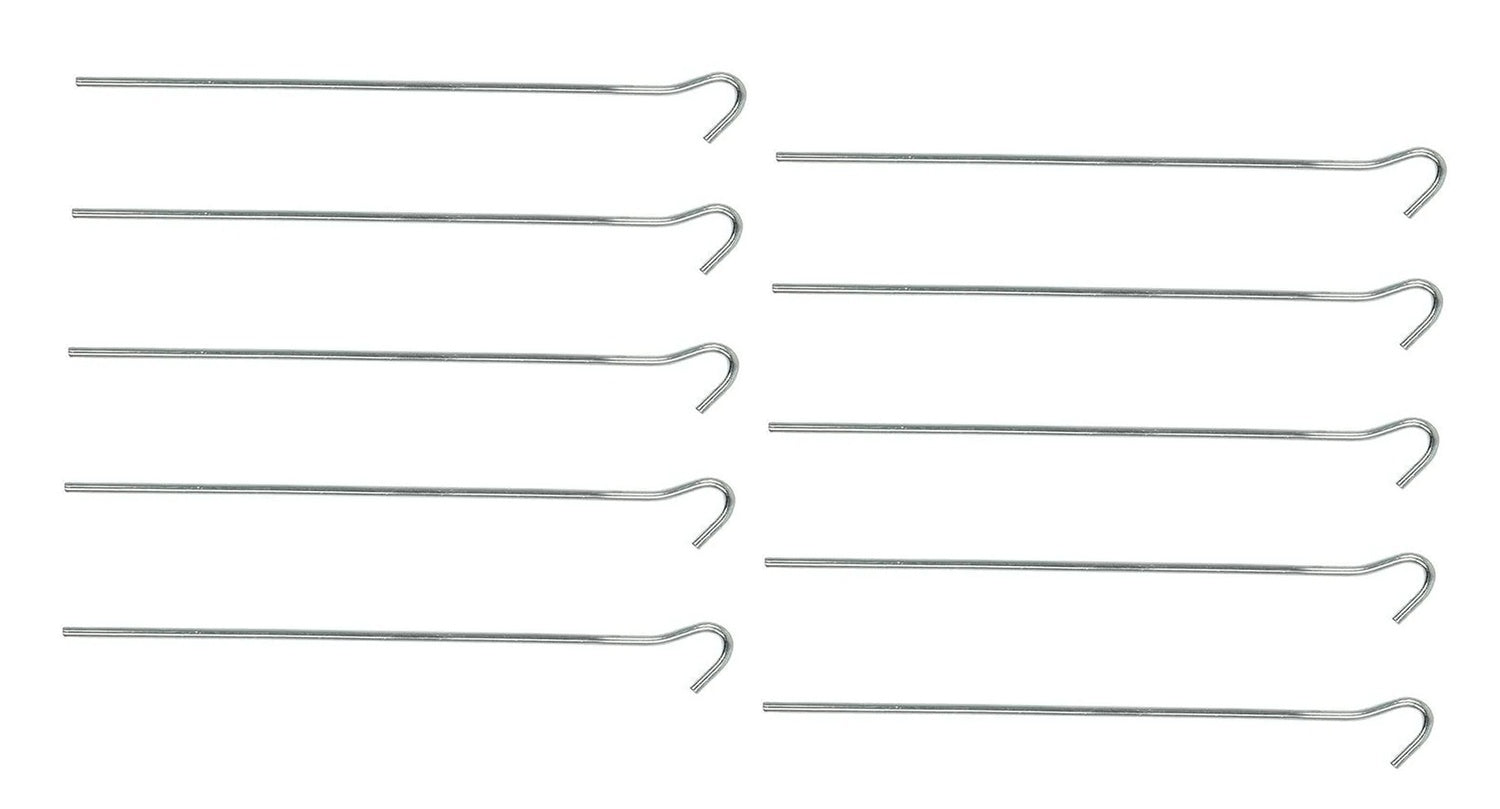 ProPlus 364685S Zelthering 25cm Metall mit offener Öse 10 Stück Zelt Zubehör