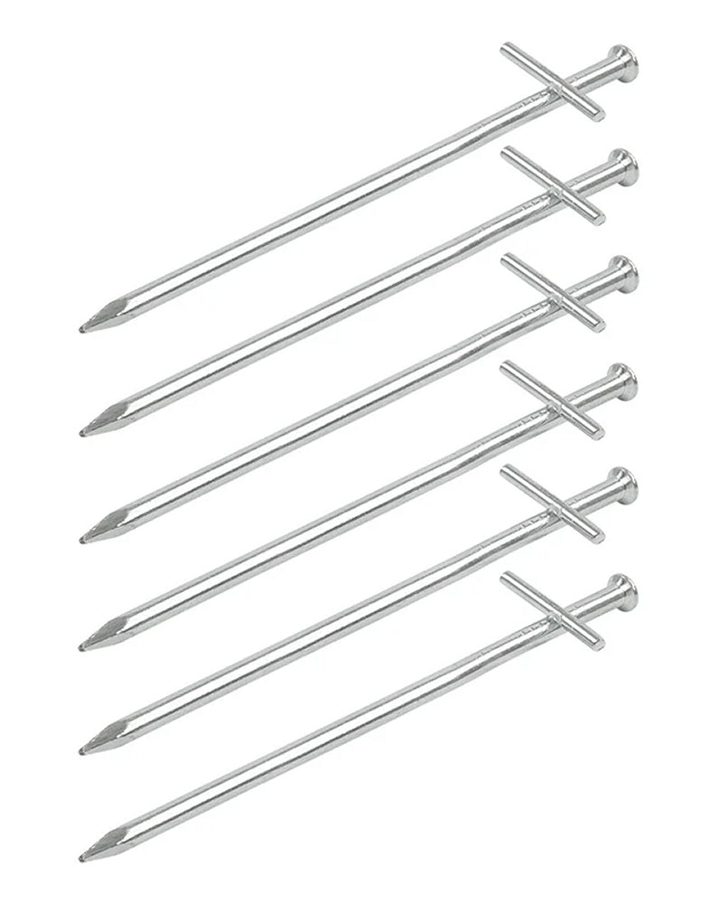 ProPlus 364694S Felsbodenhering 17cm Metall mit geschweißtem Querstift 6 Stück