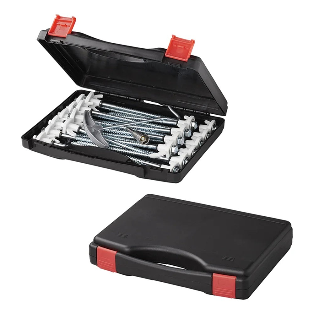 ProPlus 365014 Satz Zeltheringe 20cm Metall schraubbar mit Kunststoffhaken Adapter