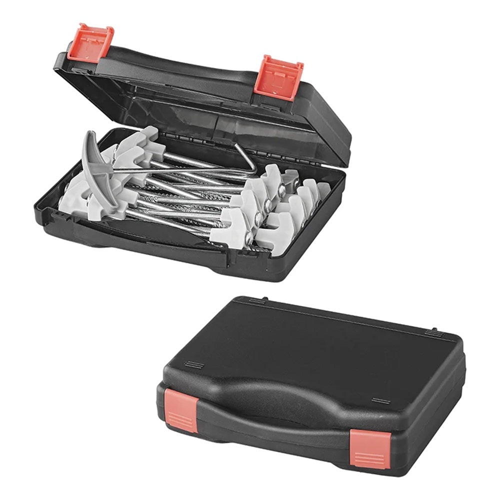 ProPlus 365014V05 Satz Zeltheringe 20cm Metall Heavy Duty mit Kunststoffhaken