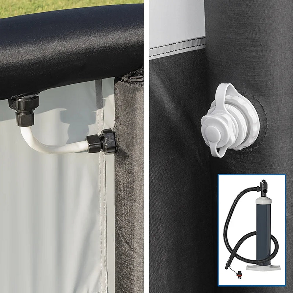 ProPlus 367808 Windschutz aufblasbar 840x140cm Windschutzwand