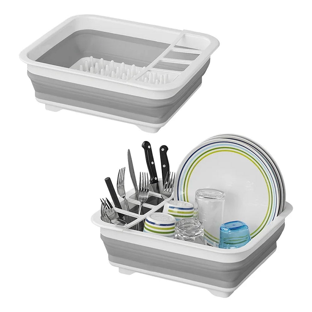 ProPlus 370301 Geschirrtrockner aus Kunststoff faltbar Camping Abtropfgestell