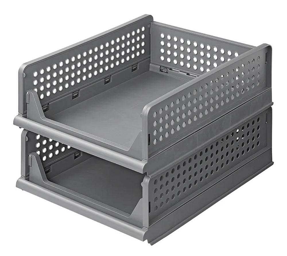 ProPlus 370321 2 Stück Küchenregal Organizer stapelbar faltbar