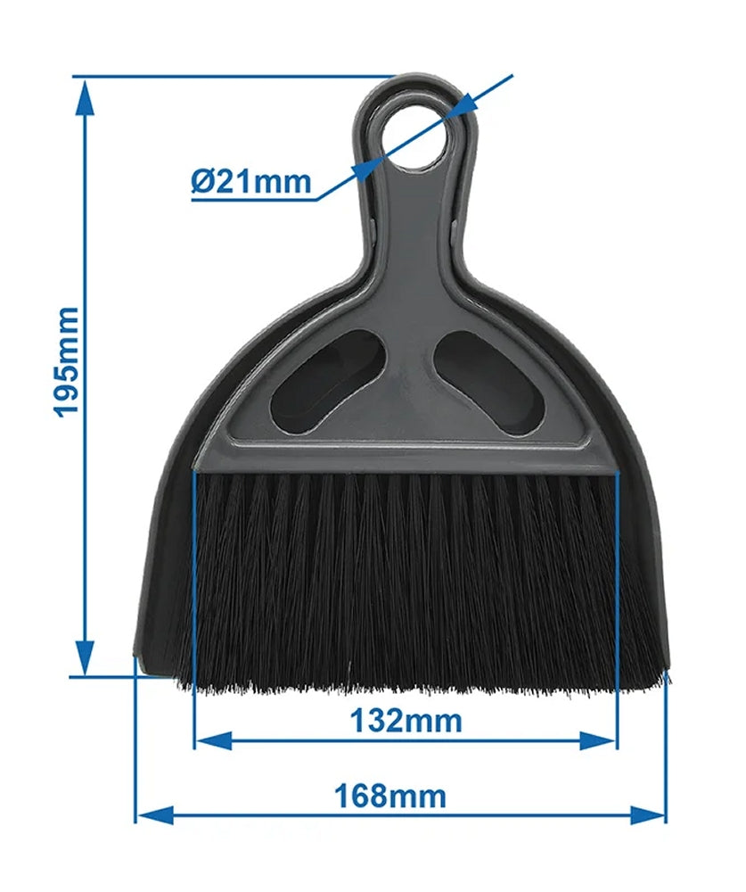 ProPlus 370392 Schaufel und Besen mini Kehrset Camping Zubehör Haushalt