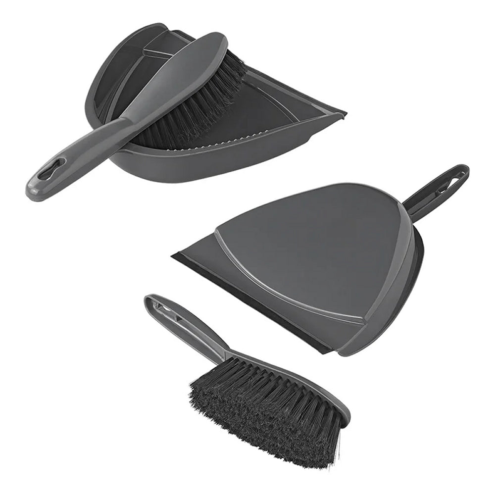 ProPlus 370394 Schaufel und Besen Kehrgarnitur Feger Kehrblech Camping Haushalt