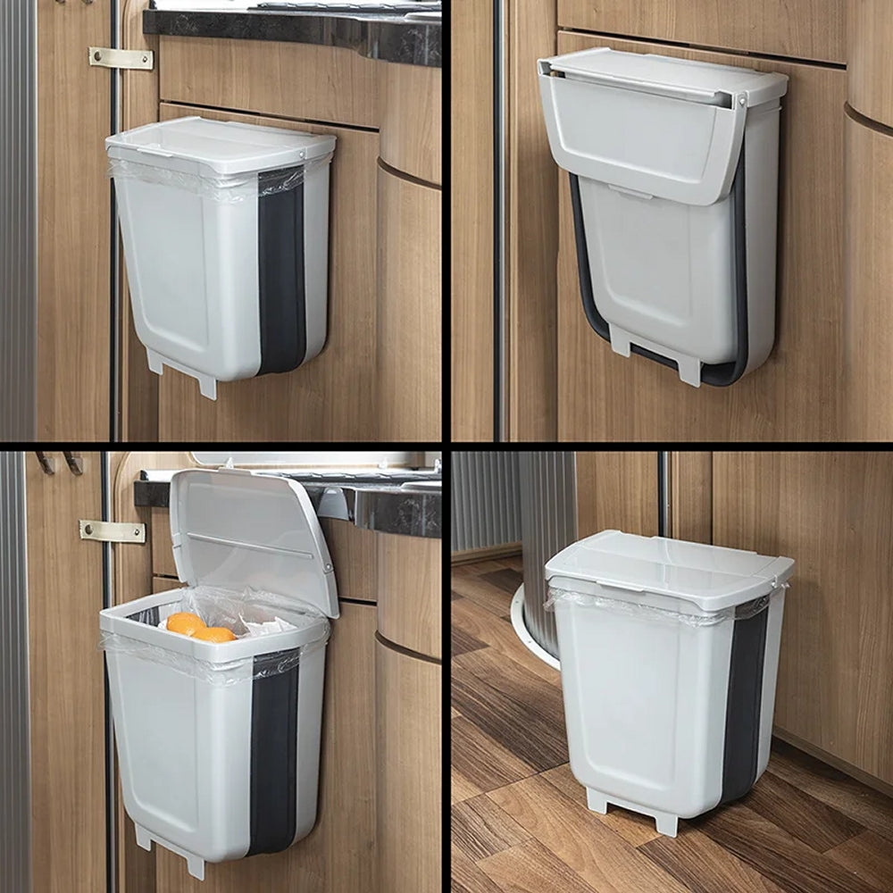 ProPlus 370405V01 Abfalleimer 8 Liter faltbar für Wohnwagen Wohnmobil Mülleimer