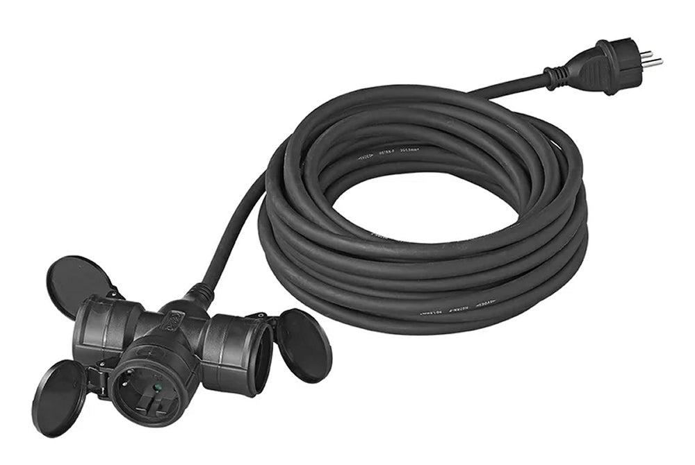 ProPlus 373561DE Schuko Steckdose Verteiler 3-fach 10m 3x2,5 mm² Verlängerungskabel