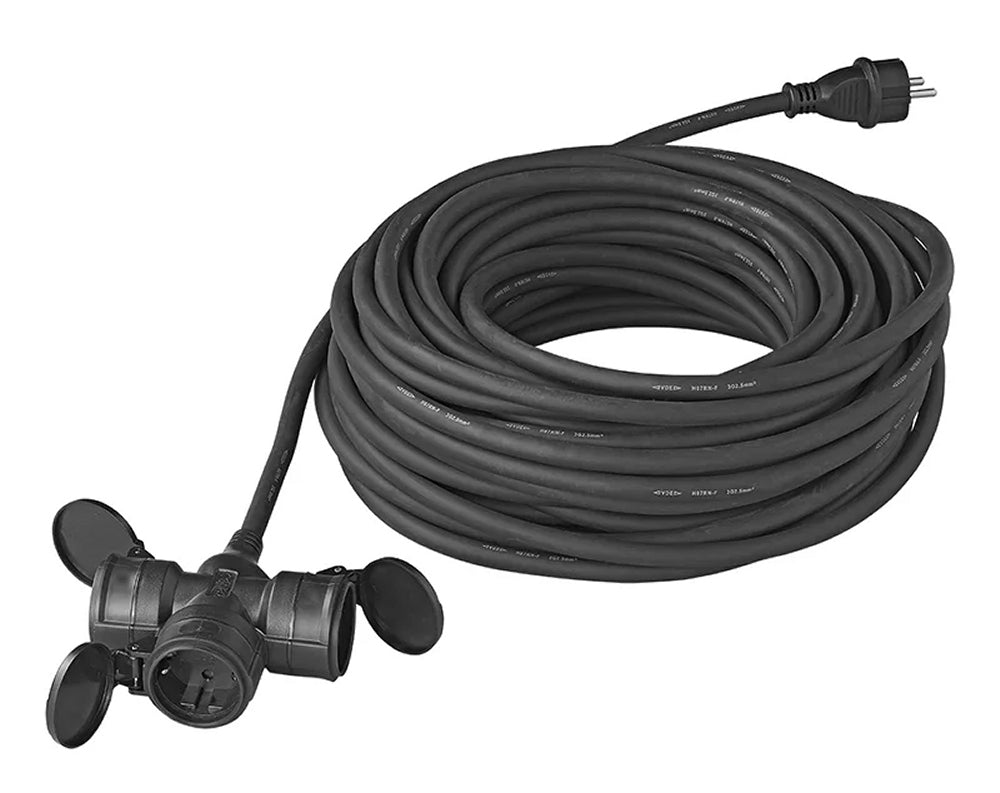 ProPlus 373562DE Schuko Steckdose Verteiler 3-fach 20m 3x2,5 mm² Verlängerungskabel