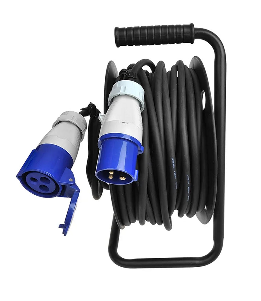 ProPlus 373844DE Kabeltrommel CEE 25 Meter Kabel mit Griff