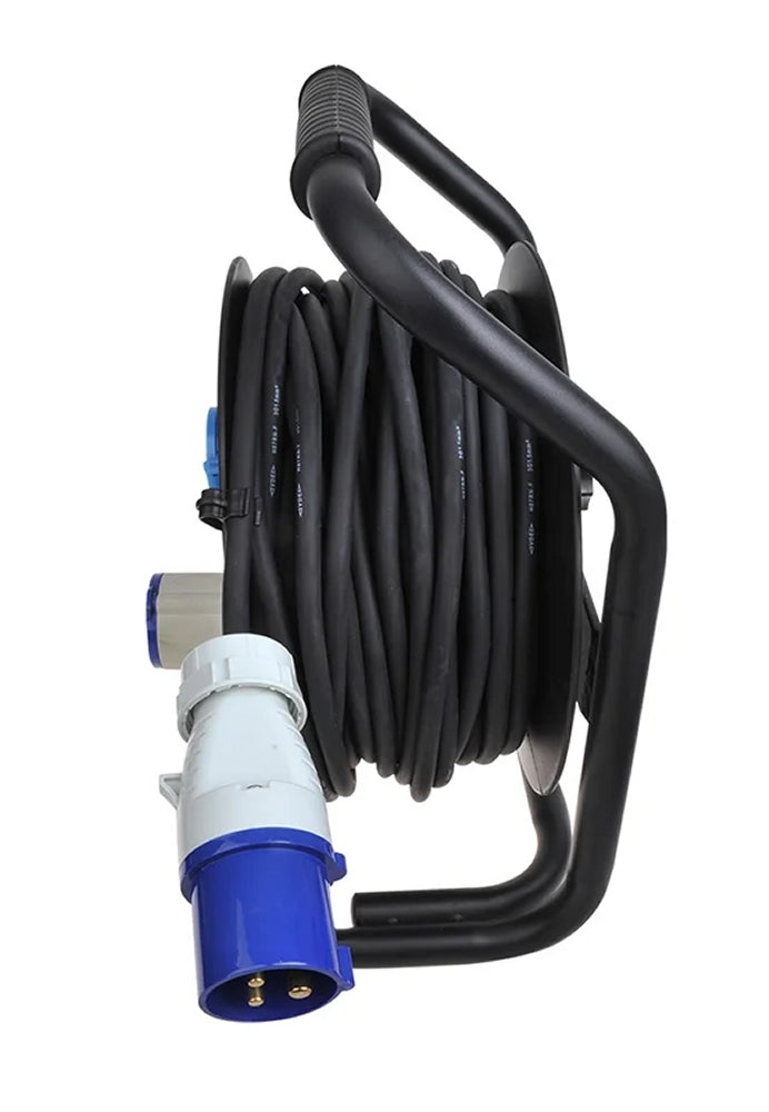 ProPlus 373846DE Kabeltrommel CEE 25 Meter Kabel 2x Schuko + 1xCEE