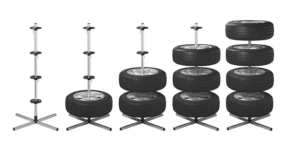 ProPlus 390059V01 Felgenständer Aluminium XL für 4 Reifen Felgenbaum