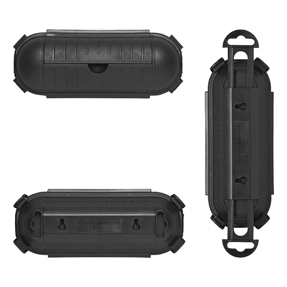ProPlus 420352BK Sicherheitsbox SCHWARZ für SCHUKO Stecker Kabelbox für Garten & Camping