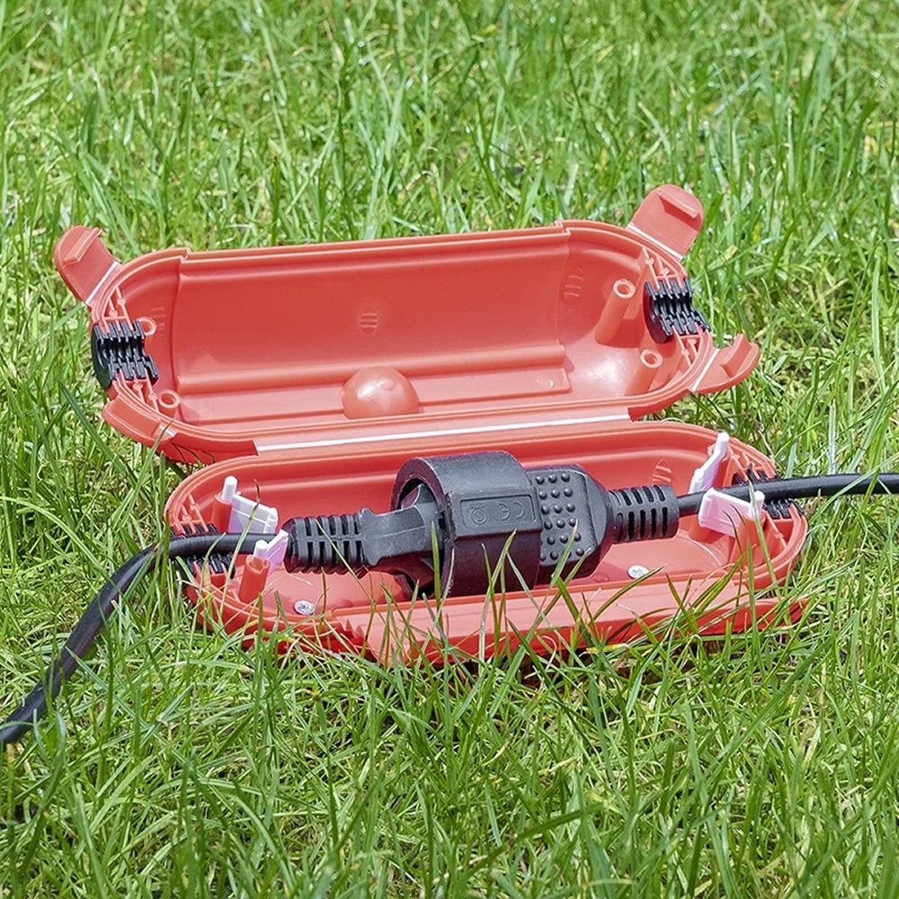 ProPlus 420352RE Sicherheitsbox ROT für SCHUKO Stecker Kabelbox für Garten & Camping