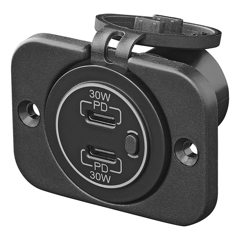 ProPlus 450416V02 USB Schnellladegerät Einbau Typ C 2-fach 12/24V 3A Modell 1