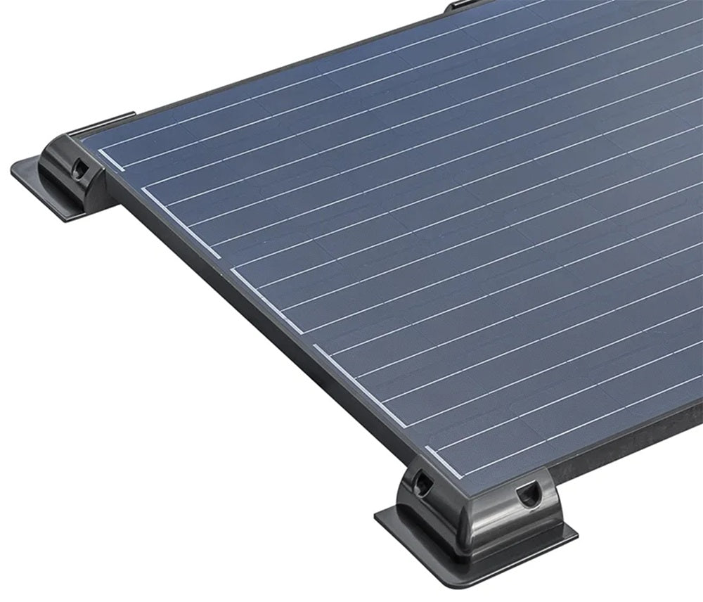 ProPlus 460024BK Eckhalter schwarz für Solarmodul 4 Stück Solarpanel