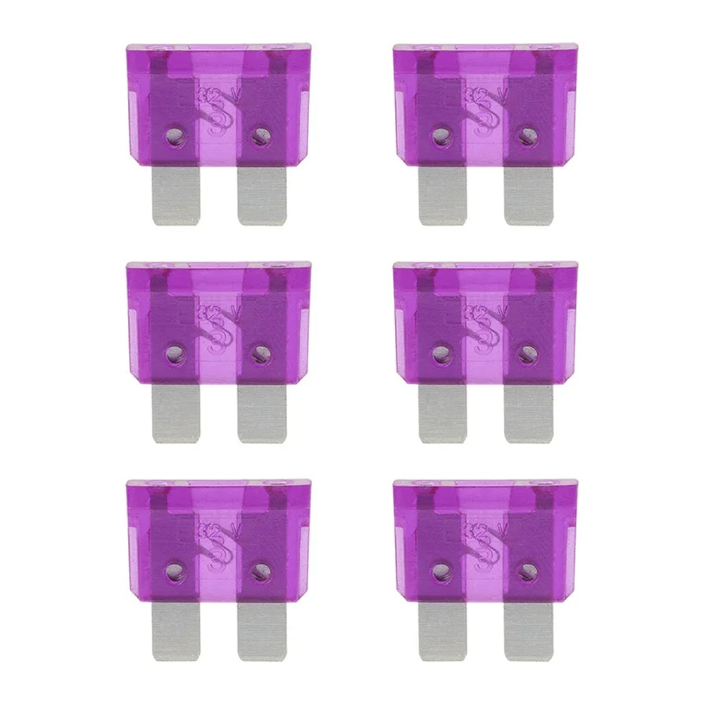 ProPlus 490334 Satz Flachsicherungen Standard 3A violett 6 Stück im Blister KFZ-Sicherungen