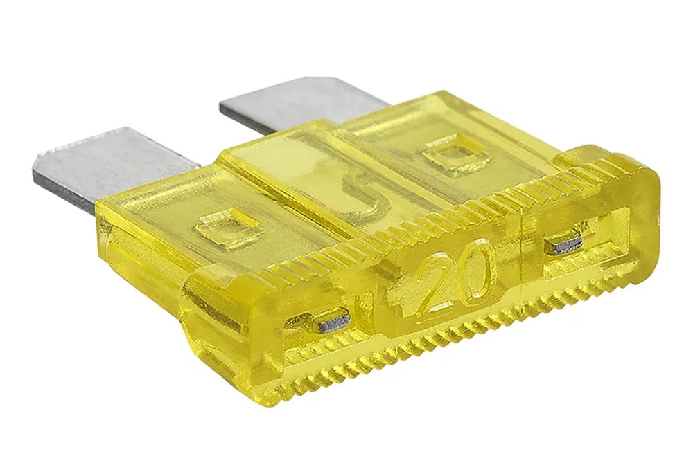 ProPlus 490339 Satz Flachsicherungen Standard 20A gelb 6 Stück im Blister KFZ-Sicherungen