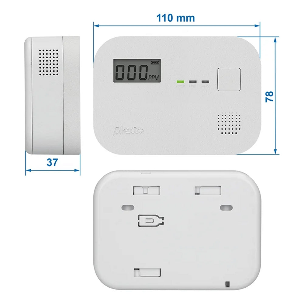 ProPlus 510445V01 Alecto Kohlenmonixid Melder