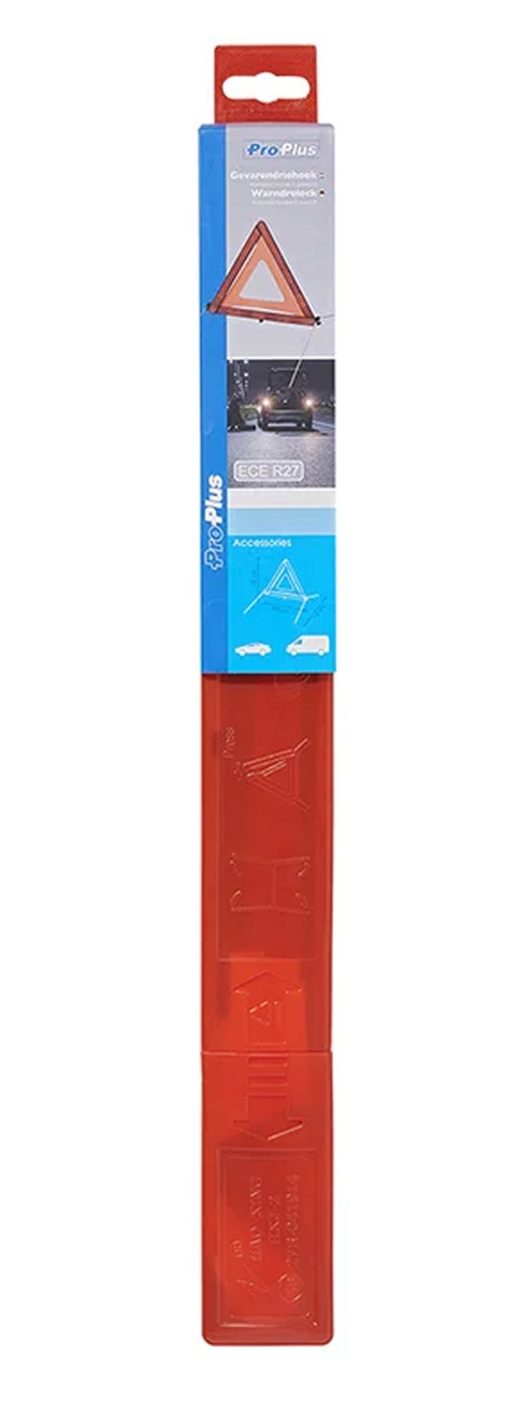 ProPlus 540271 Warndreieck Kompakt Modell E-geprüft Sicherheitsdreieck