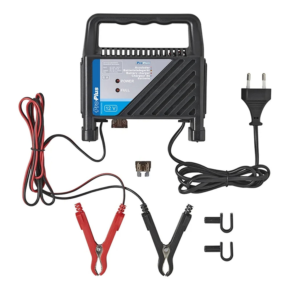 ProPlus 550069 Batterieladegerät 6 Ampere für 12 Volt Bleiakkus Bleisäurebatterien