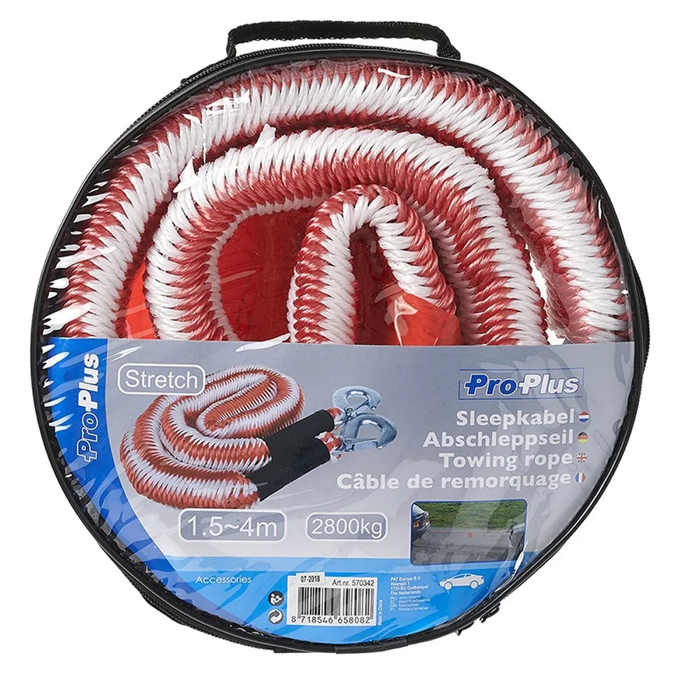 ProPlus 570342 Stretch Abschleppseil max. 2800kg dehnbar von 1,5 - 4m