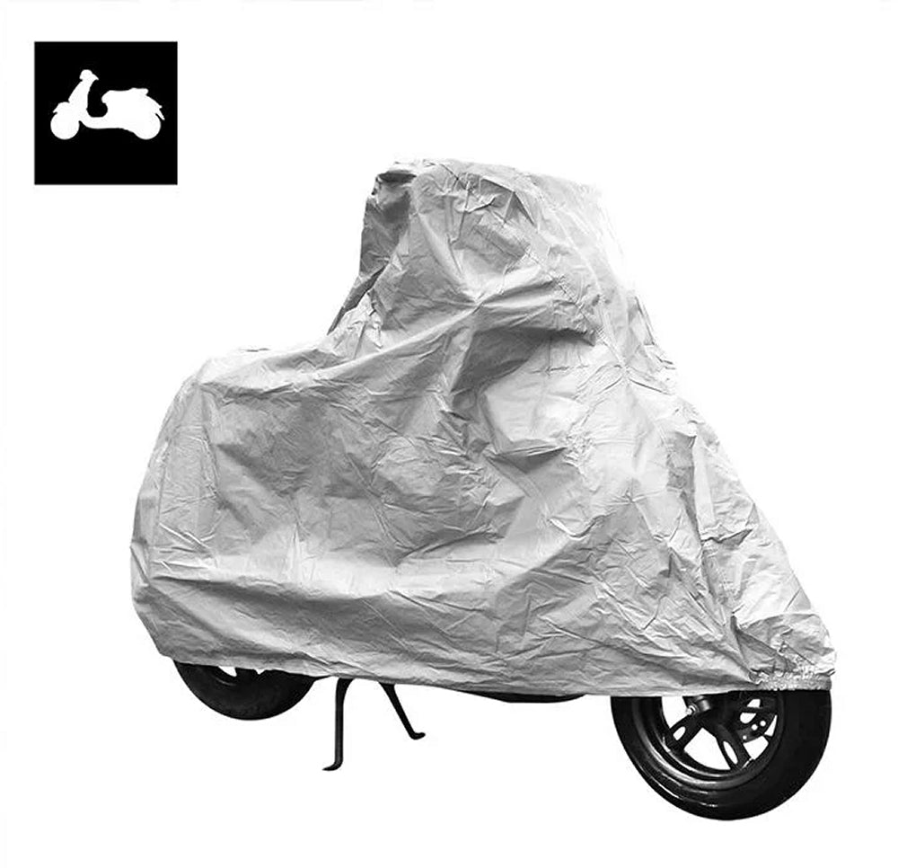 ProPlus 610250 Schutzhülle für Motorrad Roller XL 246x104x127cm PEVA Wetterschutz Grau