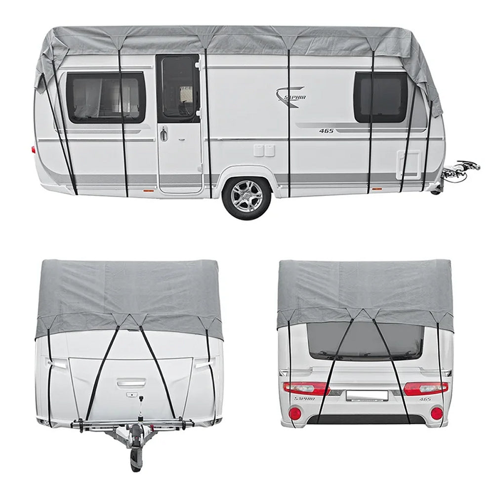 ProPlus 610280 Wohnwagen und Wohnmobil Dachschutzplane 9x3m