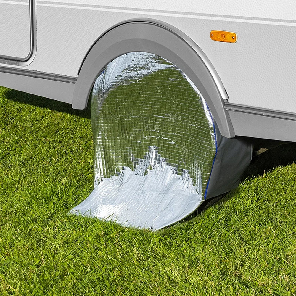ProPlus 610313 Radabdeckung Aluminium reflektierend für 16" Reifen Schutzhülle Räder