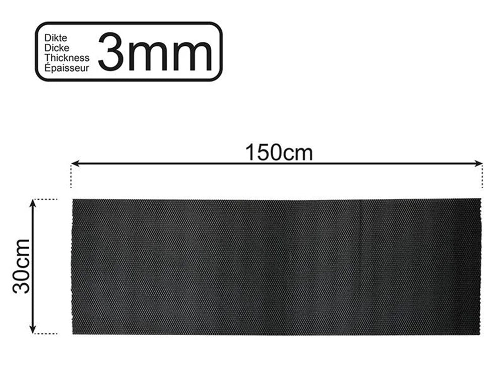 ProPlus 750578 Anti Rutsch Matte Schwarz 150x30cm 3mm dick Antirutschmatte