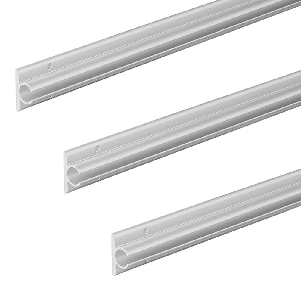 ProPlus 758068V03 Satz Aluminium Zeltschiene 90° 120 x 2,5cm selbstklebend Kederschiene