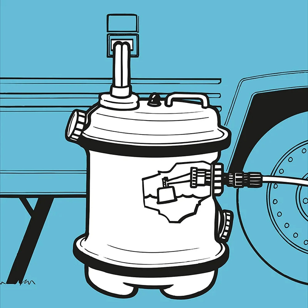 ProPlus AQUA_40AQ Aquaroll Frischwasser Rolltank 40 Liter Beige Frischwassertank