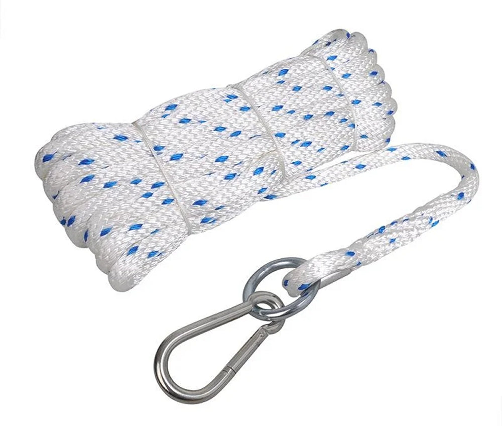 ProPlus SF_12141610 Bauaufzugseil Ø16mm Länge 10m mit Ring und Karabiner 1.900 daN