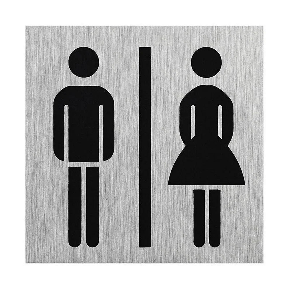 ProPlus SF_972062 Aluminium Türschild "Bild Frau/Mann" 60x60mm Tür Schild