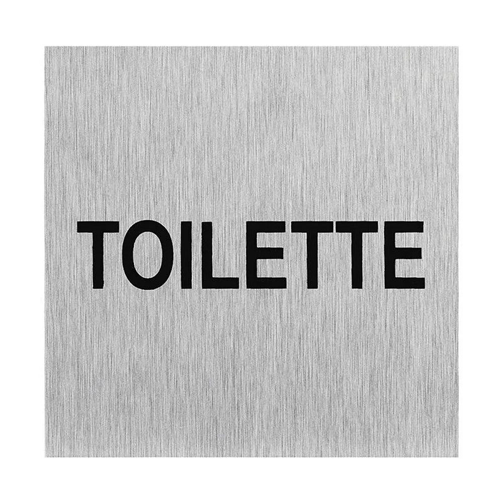 ProPlus SF_972063 Aluminium Türschild "Toilette" 60x60mm Tür Schild