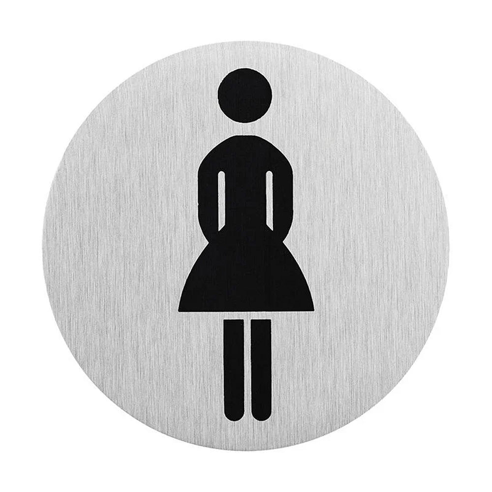 ProPlus SF_972090 Aluminium Türschild "Bild Frau" Ø75mm Tür Schild