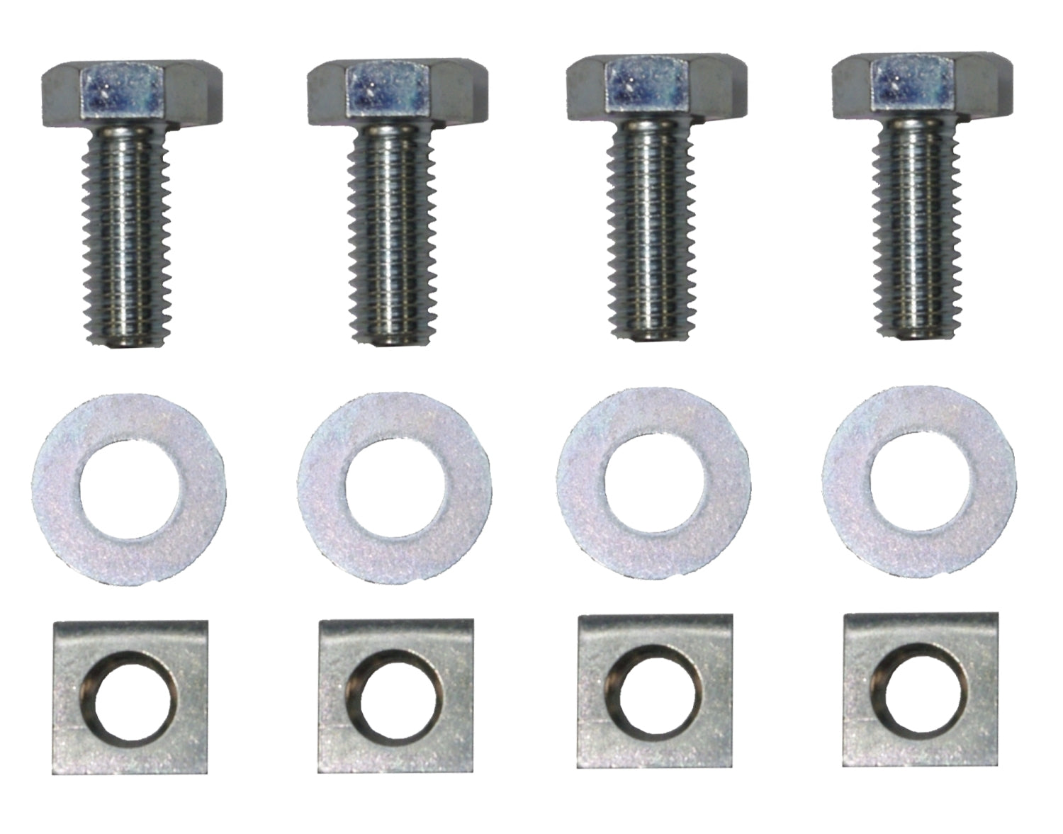 PROXXON 20150-30 Satz Befestigungsmaterial ( 4 x Schraube 4 x Scheibe 4 x Vierkantmutter ) für Kreuztisch KT150