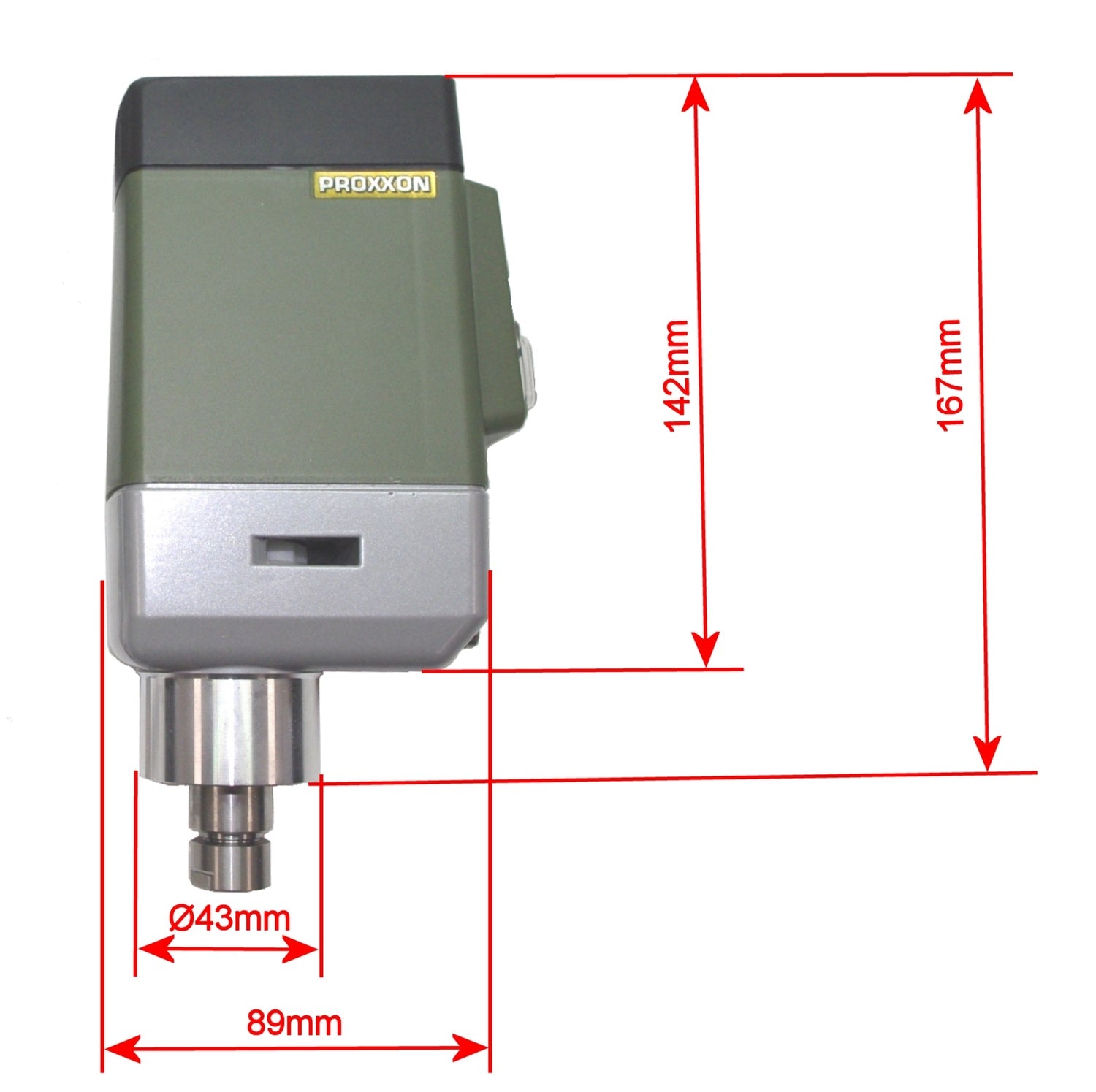 PROXXON 20200 Universal Frässpindel UF/E mit digitaler Anzeige 230 Volt