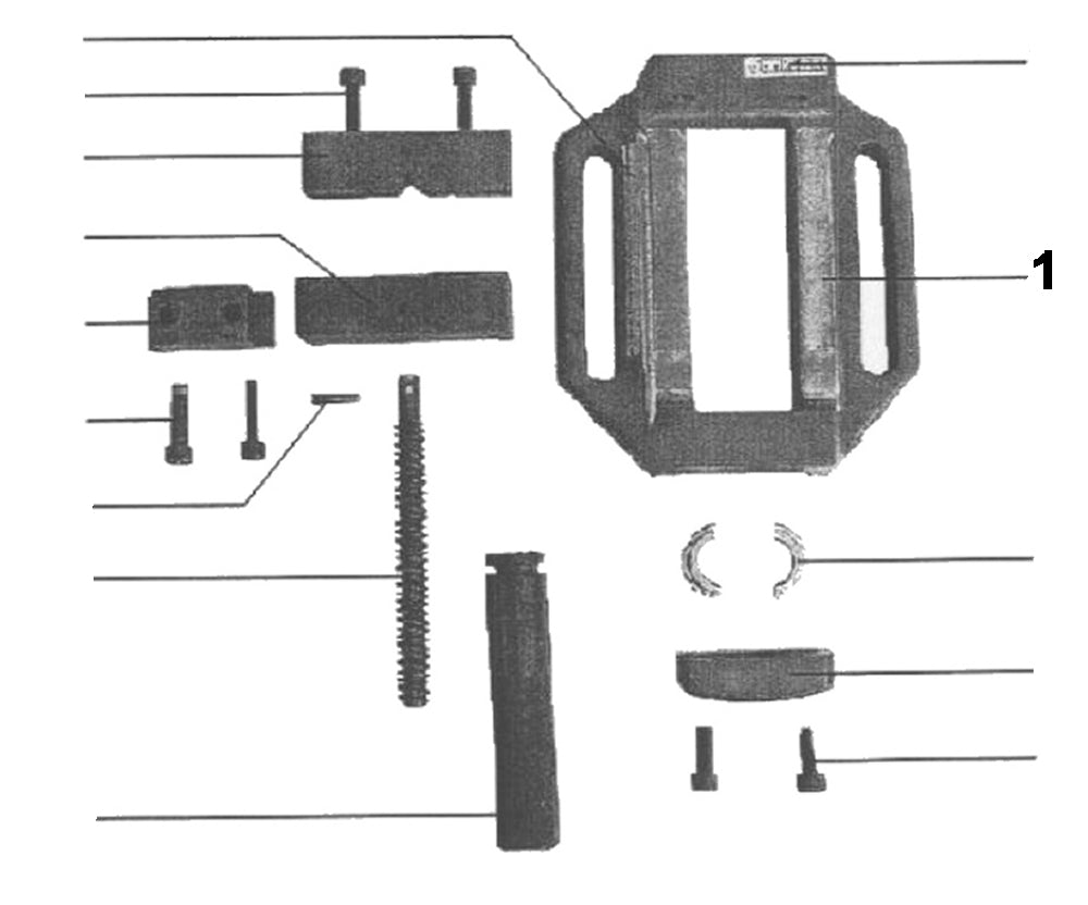 PROXXON 20402-01 Grundkörper für Maschinenschraubstock PRIMUS 100