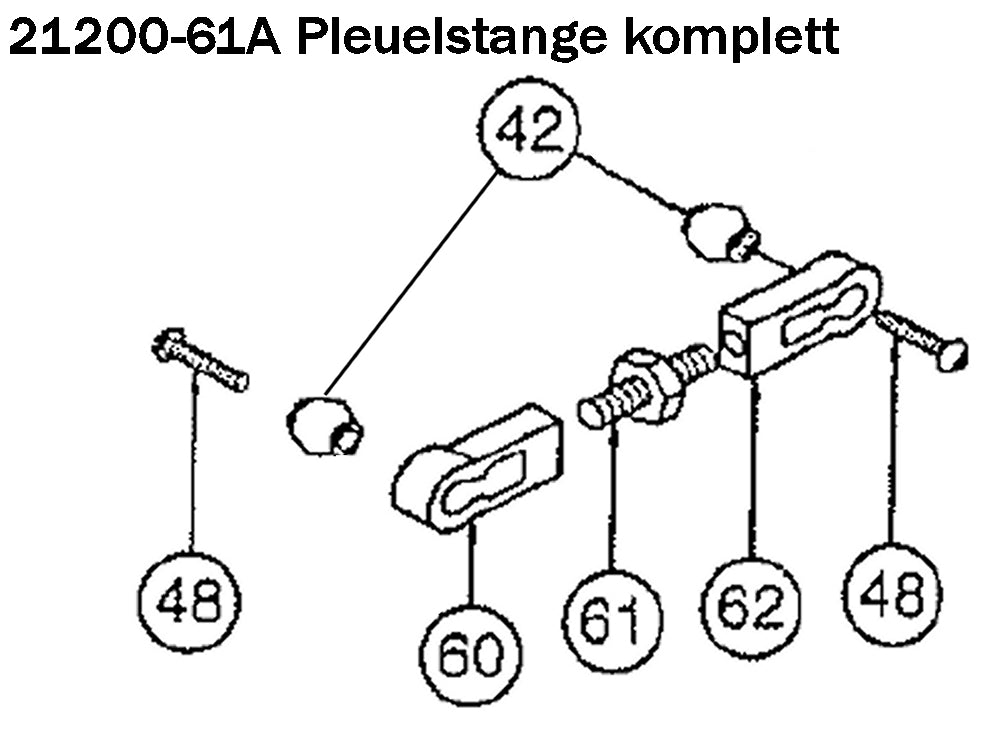 PROXXON 21200-61A Pleuelstange komplett für Bohrerschärfgerät Bohrerschleifgerät BSG 21200