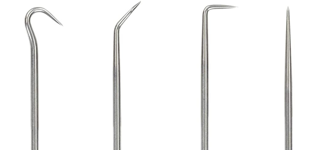 PROXXON 22700 MICRO Haken- und Nadel Satz 4 teilig