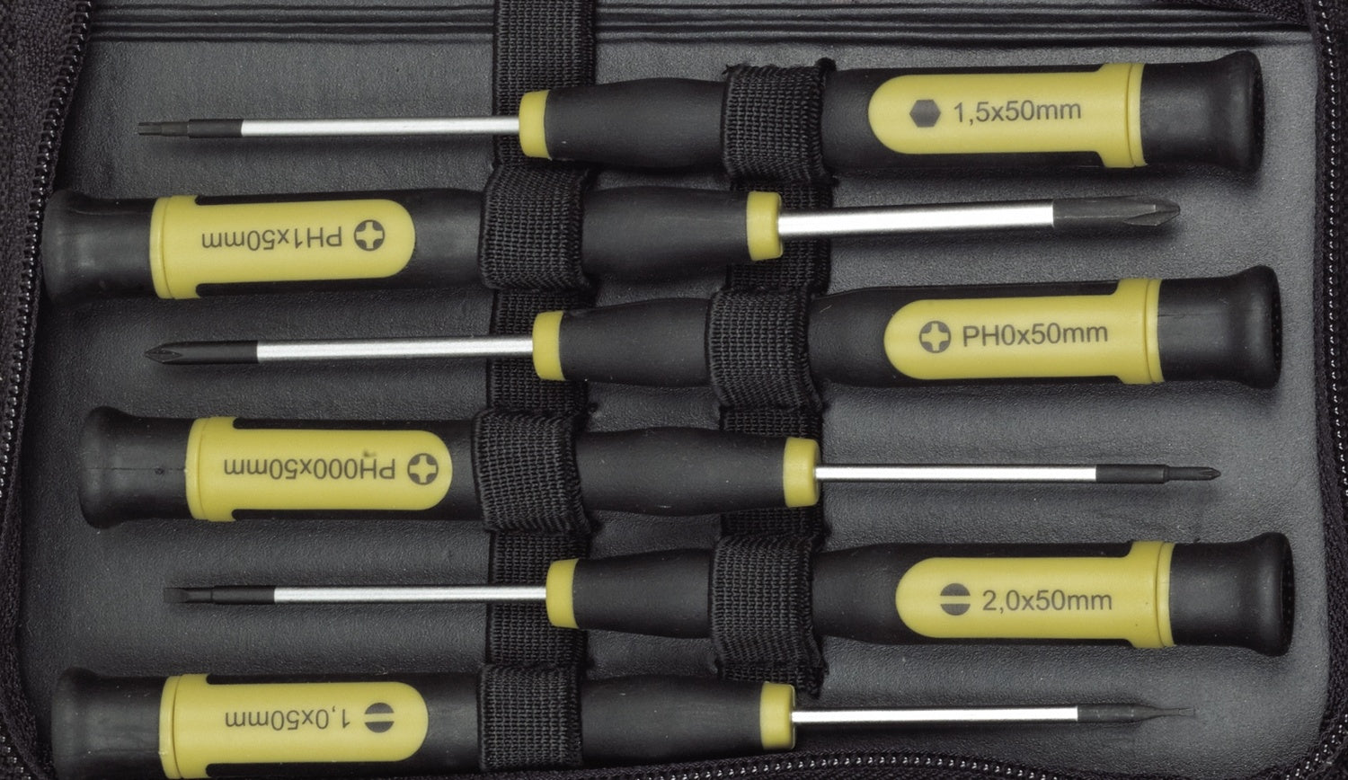 PROXXON 22720 Satz MICRO-Driver Feinstschraubendreher mit Tasche 13 teilig